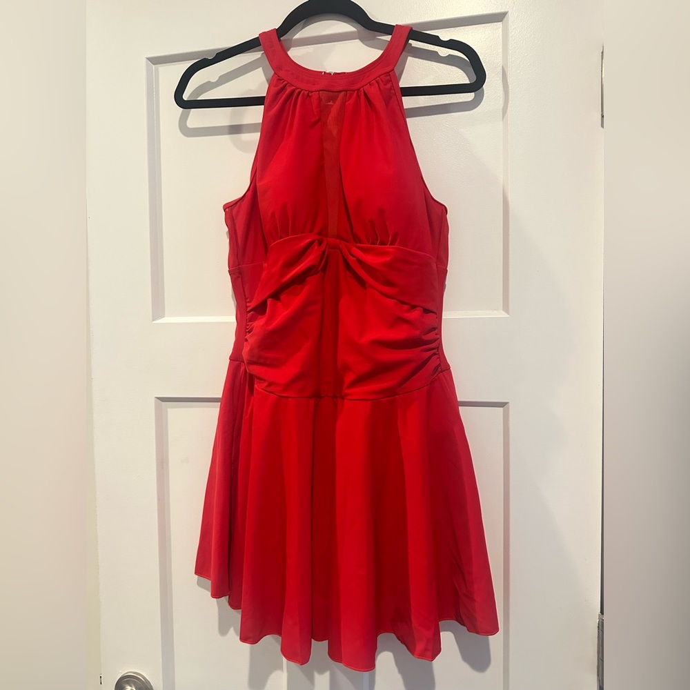 Women’s Red Swim Dress, size large